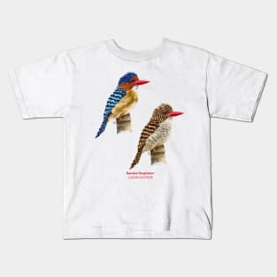 Banded kingfisher | Lacedo pulchella ⚥ Kids T-Shirt